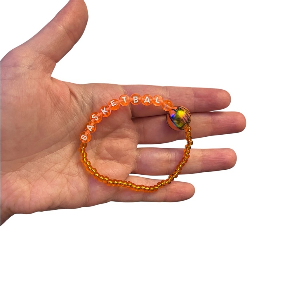 Orange Beaded Bracelet